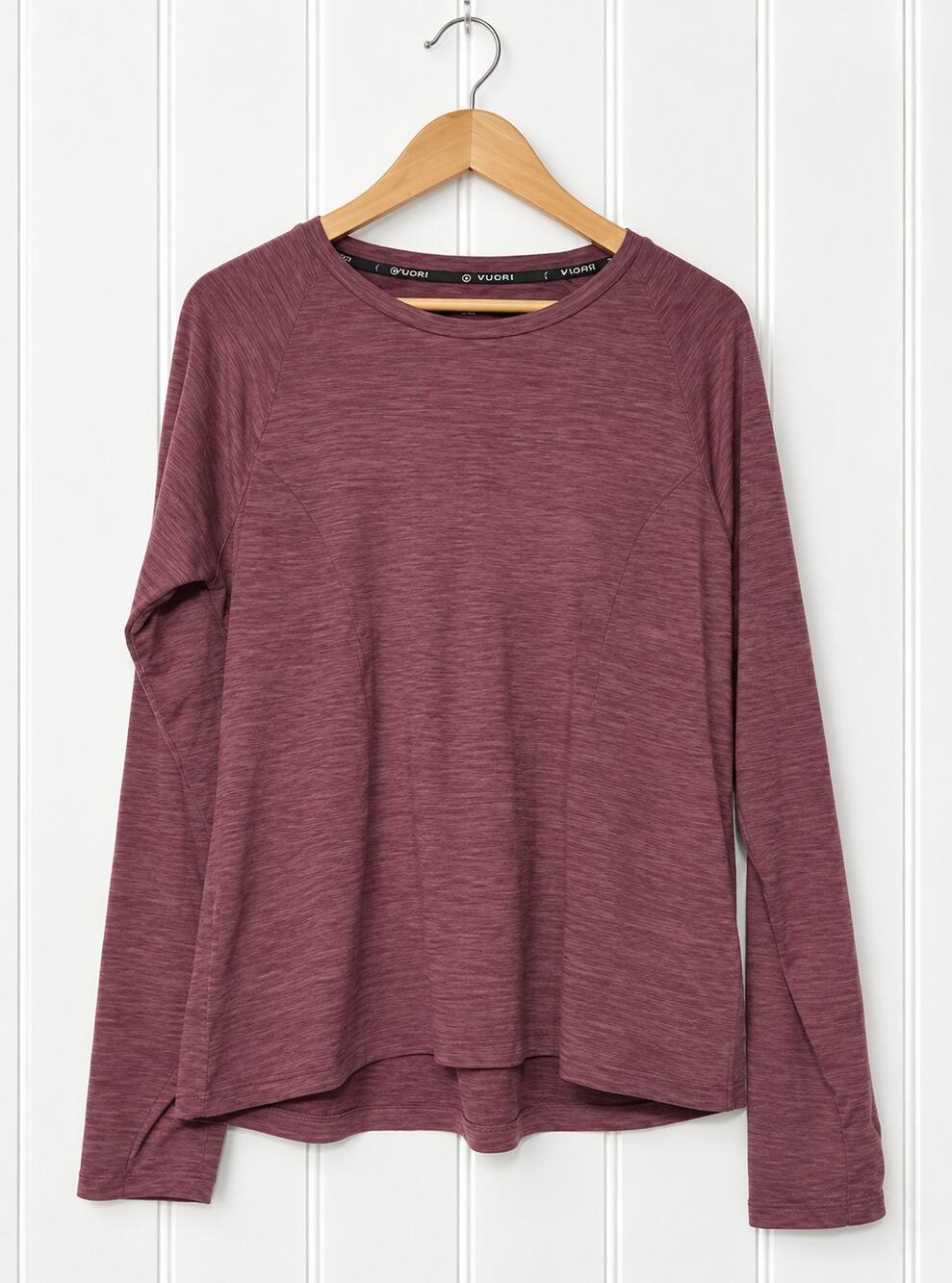 Spyder Active Long Sleeve Top Womens XL Burgundy Heather Athletic Thumbholes